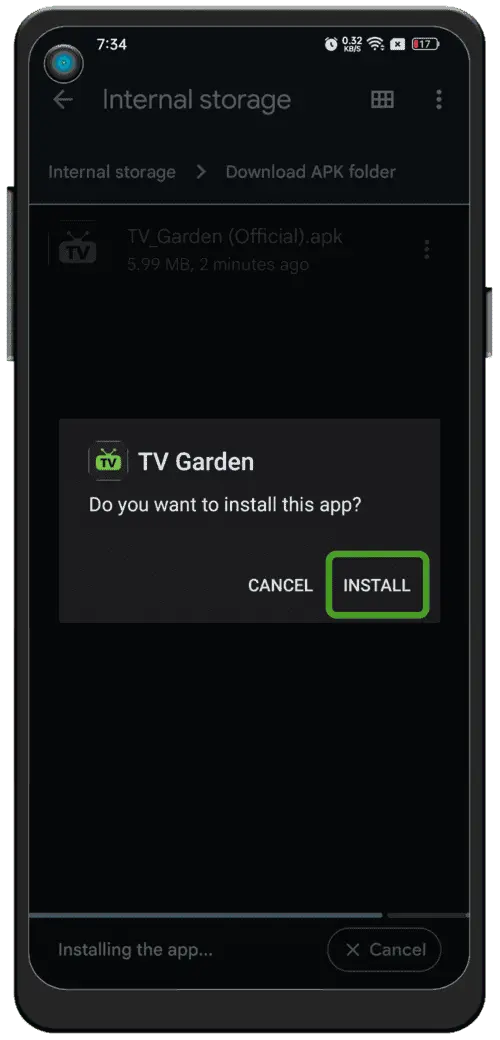 Instalar y abrir Live TV